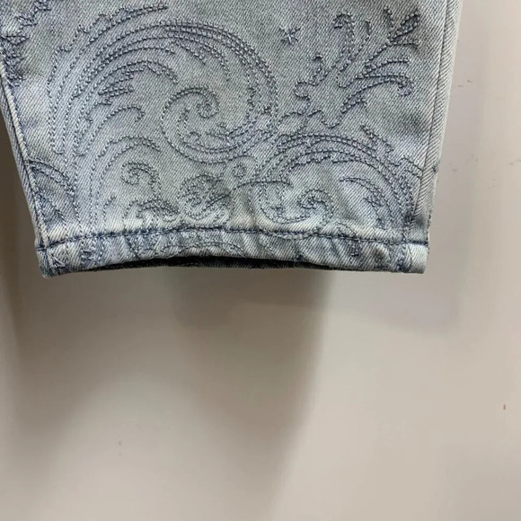 Soft Surroundings Women's High Rise Embroidered Hem Skinny Ankle Size 24W - Picture 6 of 13